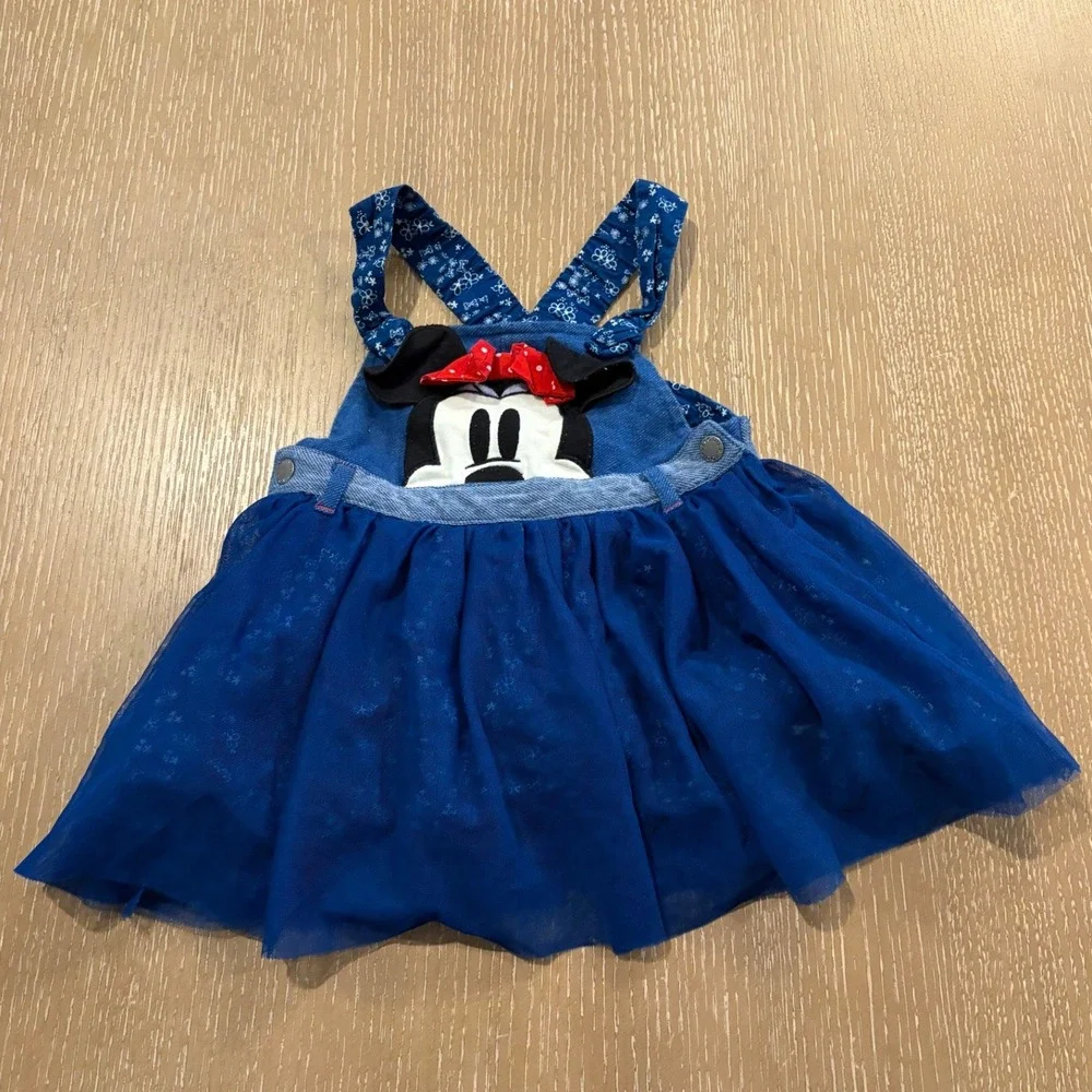 Baby Girls Disney Minnie Mouse OshKosh Holiday Outfit Lot 9-12M 12M Red Blue